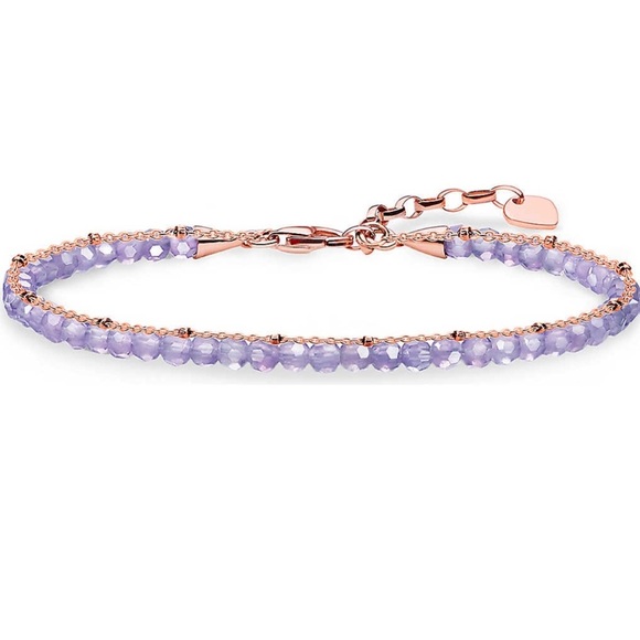 Thomas Sabo Amethyst and Rose Gold bracelet - Picture 1 of 4